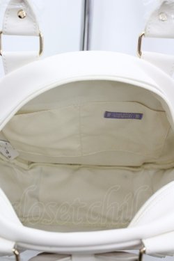 画像3: axes femme kawaii / ツインリボンラウンドバッグ  生成り I-26-04-08-039-AX-BG-TE-ZI