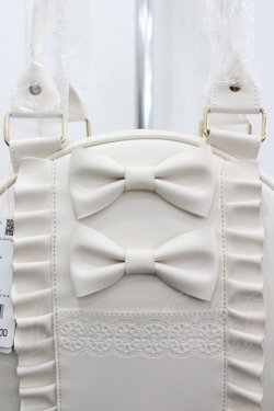 画像4: axes femme kawaii / ツインリボンラウンドバッグ  生成り I-26-04-08-039-AX-BG-TE-ZI