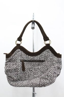 画像2: axes femme / ツイードバッグ  ブラウン I-26-04-08-040-AX-BG-SA-ZI