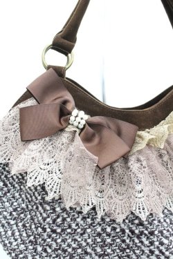 画像4: axes femme / ツイードバッグ  ブラウン I-26-04-08-040-AX-BG-SA-ZI