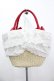 画像2: axes femme kawaii / いちごあみぐるみ付カゴバッグ  赤 I-26-04-08-044-AX-BG-SA-ZI (2)