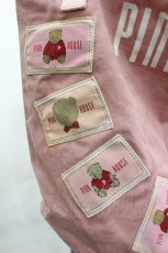 画像4: PINK HOUSE / くまさんワッペンバケツ型バッグ  ピンク I-26-04-08-045-LO-BG-SA-ZI (4)