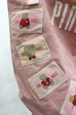 画像4: PINK HOUSE / くまさんワッペンバケツ型バッグ  ピンク I-26-04-08-045-LO-BG-SA-ZI