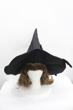 画像2: LOLITAその他(お買取対象外) / リボン魔女ハット  黒 I-26-04-08-047-LO-AC-SA-ZI