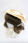 LOLITAその他(お買取対象外) / レースリボン麦わらハット  ブラウンｘベージュ I-26-04-08-048-LO-AC-SA-ZI