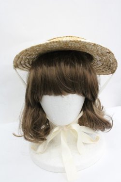 画像2: LOLITAその他(お買取対象外) / レースリボン麦わらハット  ブラウンｘベージュ I-26-04-08-048-LO-AC-SA-ZI
