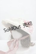 LOLITAその他(お買取対象外) / ローズリボンハット・お袖とめセット  ピンクｘアイボリー I-26-04-08-049-LO-AC-SA-ZI