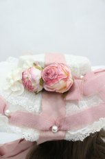 画像3: LOLITAその他(お買取対象外) / ローズリボンハット・お袖とめセット  ピンクｘアイボリー I-26-04-08-049-LO-AC-SA-ZI (3)