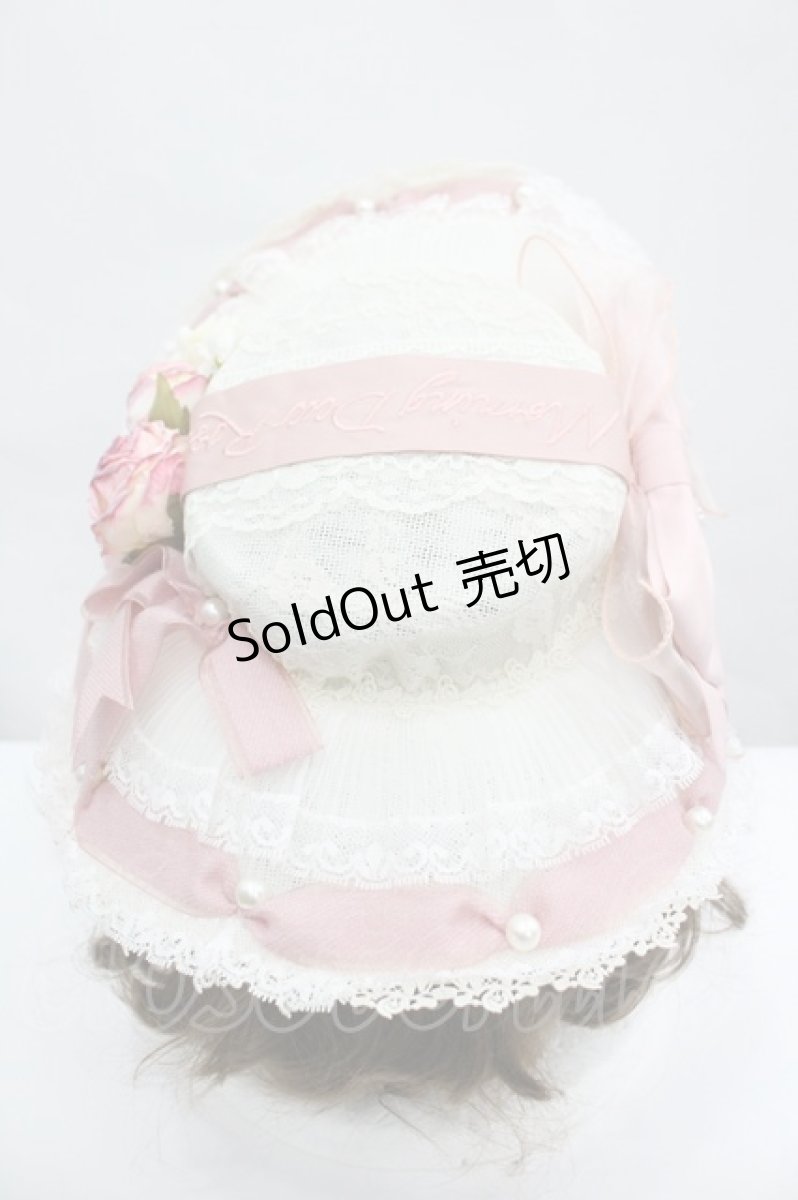 画像4: LOLITAその他(お買取対象外) / ローズリボンハット・お袖とめセット  ピンクｘアイボリー I-26-04-08-049-LO-AC-SA-ZI (4)