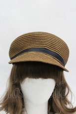 画像3: axes femme POETIQUE / グログランリボンキャスケット  ブラウン I-26-04-08-052-AX-AC-SA-ZI (3)
