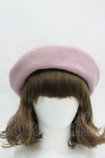 画像2: axes femme / リボン付2WAYリブベレー  ピンク I-26-04-08-056-AX-AC-SA-ZTK053 (2)