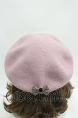 画像3: axes femme / リボン付2WAYリブベレー  ピンク I-26-04-08-056-AX-AC-SA-ZTK053 (3)