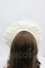 画像3: LOLITAその他(お買取対象外) / レースフリルハーフボンネット  アイボリー I-26-04-08-060-LO-AC-SA-ZI (3)