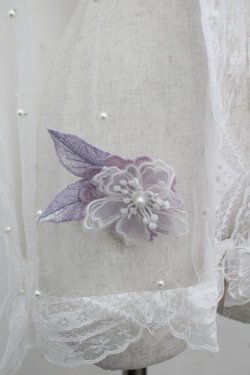 画像7: LOLITAその他(お買取対象外) / レースプリント&リボンハーフボンネットセット  ラベンダー I-26-04-08-061-LO-AC-SA-ZI