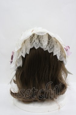 画像3: LOLITAその他(お買取対象外) / フラワーモチーフチュールレースヘッドドレスセット  白ｘベージュｘピンク I-26-04-08-063-LO-AC-SA-ZI