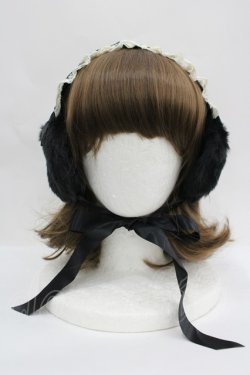 画像3: Innocent World / HAT クラシカルファーイヤマフ  ブラック I-26-04-08-067-IW-AC-SA-ZI