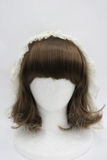 画像3: LOLITAその他(お買取対象外) / フラワープリントリボンヘッドドレス  生成りｘ青 I-26-04-08-068-LO-AC-SA-ZI (3)