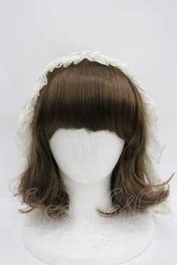 画像3: LOLITAその他(お買取対象外) / フラワープリントリボンヘッドドレス  生成りｘ青 I-26-04-08-068-LO-AC-SA-ZI