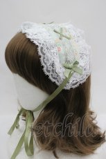 画像1: LOLITAその他(お買取対象外) / フラワーレースヘッドドレス  グリーン I-26-04-08-070-LO-AC-SA-ZI (1)