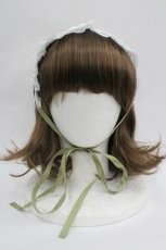 画像3: LOLITAその他(お買取対象外) / フラワーレースヘッドドレス  グリーン I-26-04-08-070-LO-AC-SA-ZI (3)