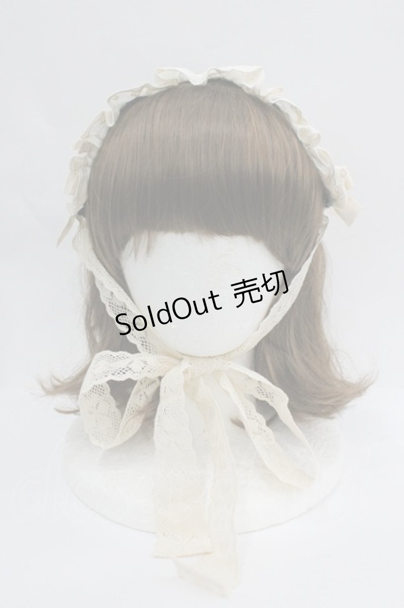 画像3: LOLITAその他(お買取対象外) / レースリボンローズヘッドドレス  サックスＸ生成り I-26-04-08-072-LO-AC-SA-ZI (3)