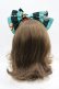 画像2: LOLITAその他(お買取対象外) / プリントリボンカチューシャ  グリーン I-26-04-08-077-LO-AC-SA-ZI (2)