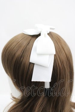 画像2: Amavel / トリプルリボンレースカチューシャ  白 I-26-04-08-081-CA-AC-SA-ZI