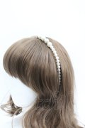 LOLITAその他(お買取対象外) / パールカチューシャ  白 I-26-04-08-083-LO-AC-SA-ZI
