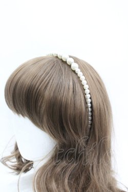 画像1: LOLITAその他(お買取対象外) / パールカチューシャ  白 I-26-04-08-083-LO-AC-SA-ZI