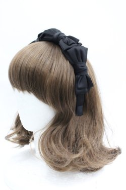 画像2: LOLITAその他(お買取対象外) / 4つリボンカチューシャ  黒 I-26-04-08-084-LO-AC-SA-ZI