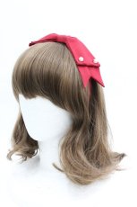 画像1: LOLITAその他(お買取対象外) / リボンパールカチューシャ  赤ｘ白 I-26-04-08-086-LO-AC-SA-ZI (1)