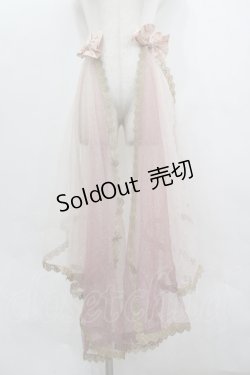 画像1: LOLITAその他(お買取対象外) / リボンラメチュールショール  ピンクｘゴールド I-26-04-08-012-LO-ZA-SA-ZI