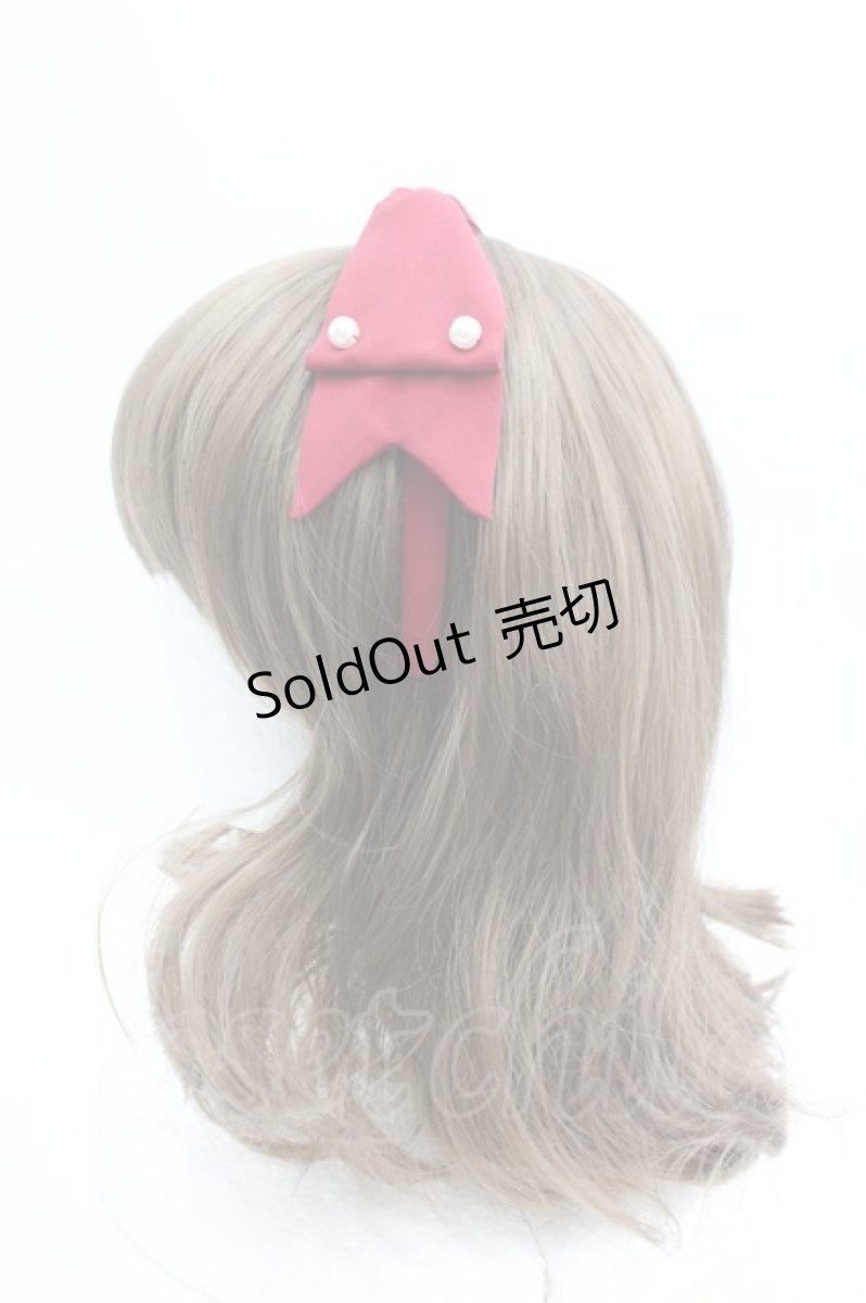 画像2: LOLITAその他(お買取対象外) / リボンパールカチューシャ  赤ｘ白 I-26-04-08-086-LO-AC-SA-ZI (2)