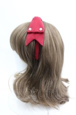 画像2: LOLITAその他(お買取対象外) / リボンパールカチューシャ  赤ｘ白 I-26-04-08-086-LO-AC-SA-ZI (2)