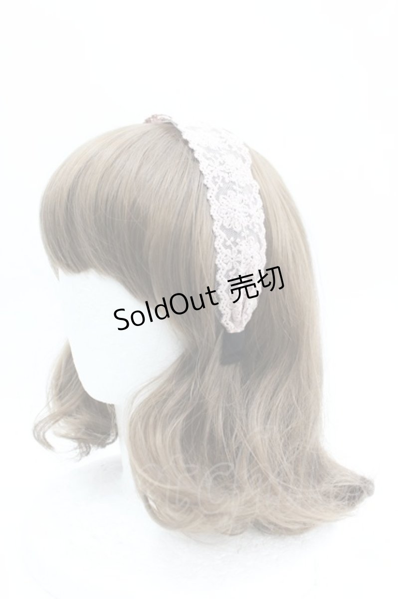 画像1: axes femme / 花柄レースカチューシャ  ピンク I-26-04-08-087-AX-AC-SA-ZI (1)