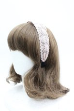 画像1: axes femme / 花柄レースカチューシャ  ピンク I-26-04-08-087-AX-AC-SA-ZI (1)