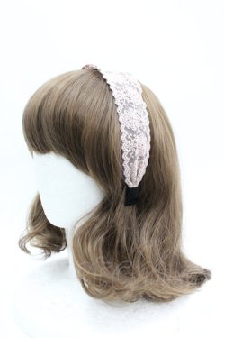 画像1: axes femme / 花柄レースカチューシャ  ピンク I-26-04-08-087-AX-AC-SA-ZI