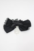 LOLITAその他(お買取対象外) / シャンデリアモチーフリボンクリップ  黒Ｘシルバー I-26-04-08-091-LO-AC-SA-ZI