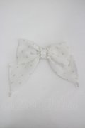 Angelic Pretty / パールドットリボンクリップ  白 I-26-04-08-092-AP-AC-SA-ZI
