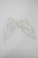 画像1: Angelic Pretty / パールドットリボンクリップ  白 I-26-04-08-092-AP-AC-SA-ZI (1)