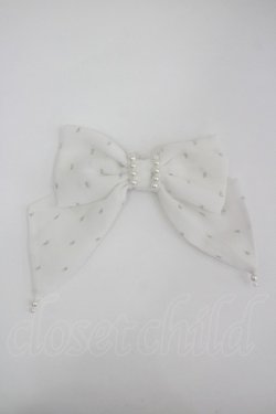 画像1: Angelic Pretty / パールドットリボンクリップ  白 I-26-04-08-092-AP-AC-SA-ZI
