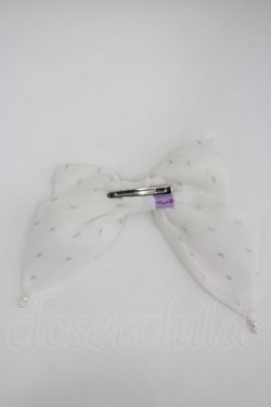 画像2: Angelic Pretty / パールドットリボンクリップ  白 I-26-04-08-092-AP-AC-SA-ZI