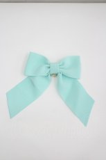 画像1: Angelic Pretty / おめかしロゴハートチャームリボンクリップ  サックス I-26-04-08-095-AP-AC-SA-ZI (1)