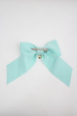 画像2: Angelic Pretty / おめかしロゴハートチャームリボンクリップ  サックス I-26-04-08-095-AP-AC-SA-ZI