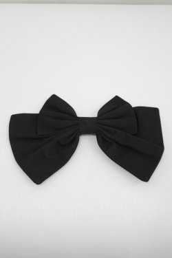 画像1: LOLITAその他(お買取対象外) / リボンバレッタ  黒 I-26-04-08-096-LO-AC-SA-ZI