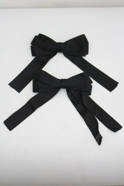 画像1: Nana Riot / リボンクリップセット  黒 I-26-04-08-097-LO-AC-SA-ZI