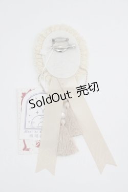 画像2: 仲夏物語 / 刺繍モチーフ&タッセルリボン2WAYクリップ  ベージュＸネイビー I-26-04-08-101-EL-ZA-SA-ZI