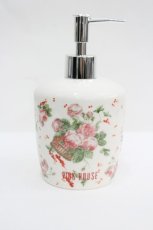 画像1: PINK HOUSE / エターナルローズ柄ソープディスペンサー   I-26-04-08-106-LO-ZA-TE-ZI (1)