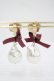 画像2: axes femme / リボン×偏光パールイヤリング  ピンク I-26-04-08-113-AX-AC-SA-ZI (2)