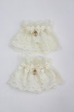 画像1: axes femme kawaii / トリプルリボンお袖とめ  生成り I-26-04-08-117-AX-ZA-SA-ZI (1)